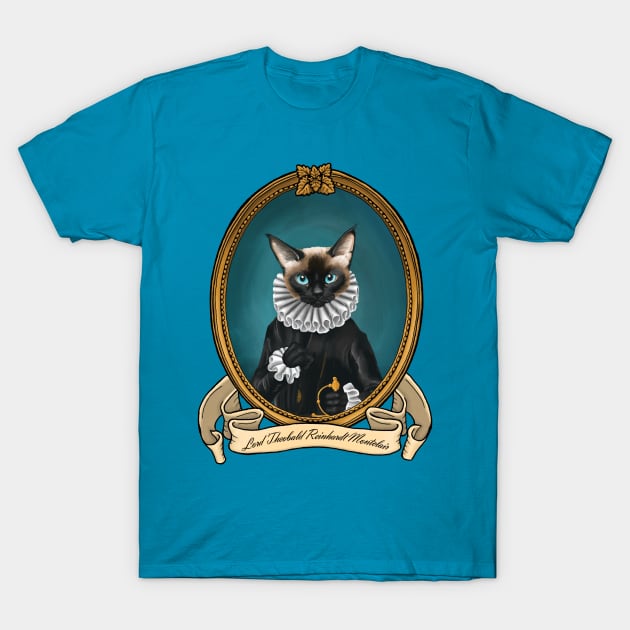 Renaissance Cat - Lord Theobald Reinhardt Montclair T-Shirt by JMSArt